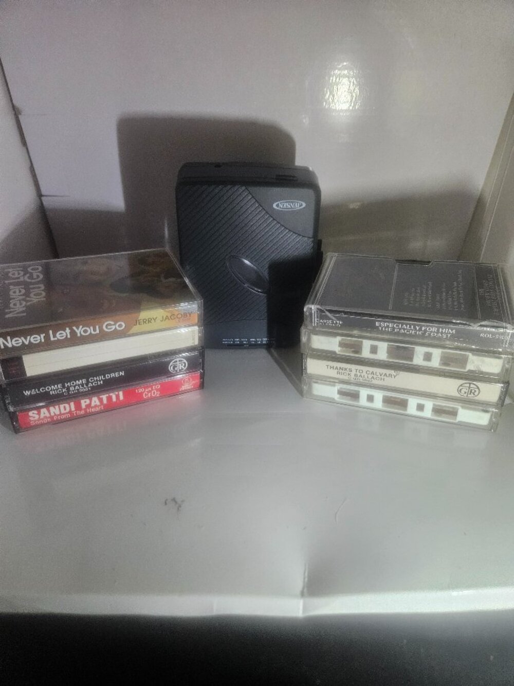 Jensen cassette player with gospel disk